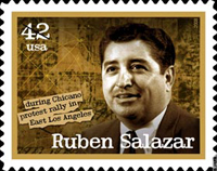 Ruben Salazar commemorative stamp  (USPS)