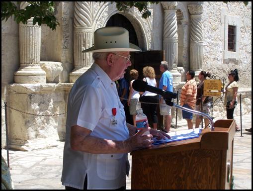 RHT Speaking at THE ALAMO, 4th of July 2009