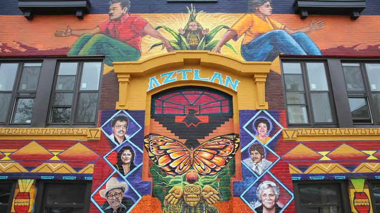 'Casa Aztlan' mural repainted
