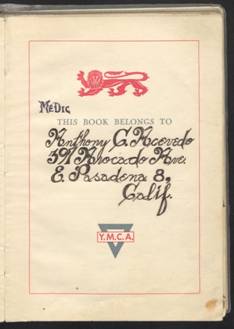 Tony Acevedo's diary that he kept during his time in Berga concentration camp. 